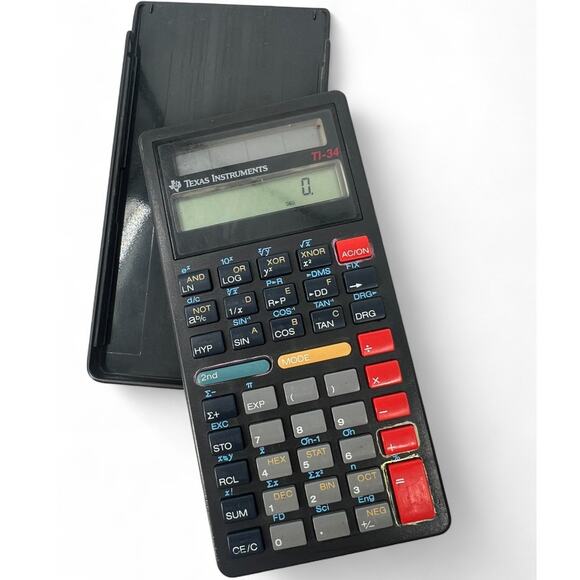 Set of 2 Texas Instruments TI-34 calculator Scientific Casio percentage - Picture 2 of 5